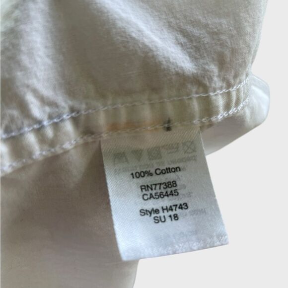 J. Crew Menโs White Short Sleeve Cotton Button-Down Shirt | Lighthouse Print XL - Picture 6 of 6